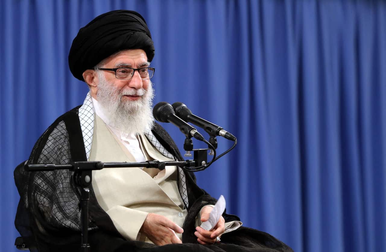 Iran's supreme leader Ayatollah Ali Khamenei.