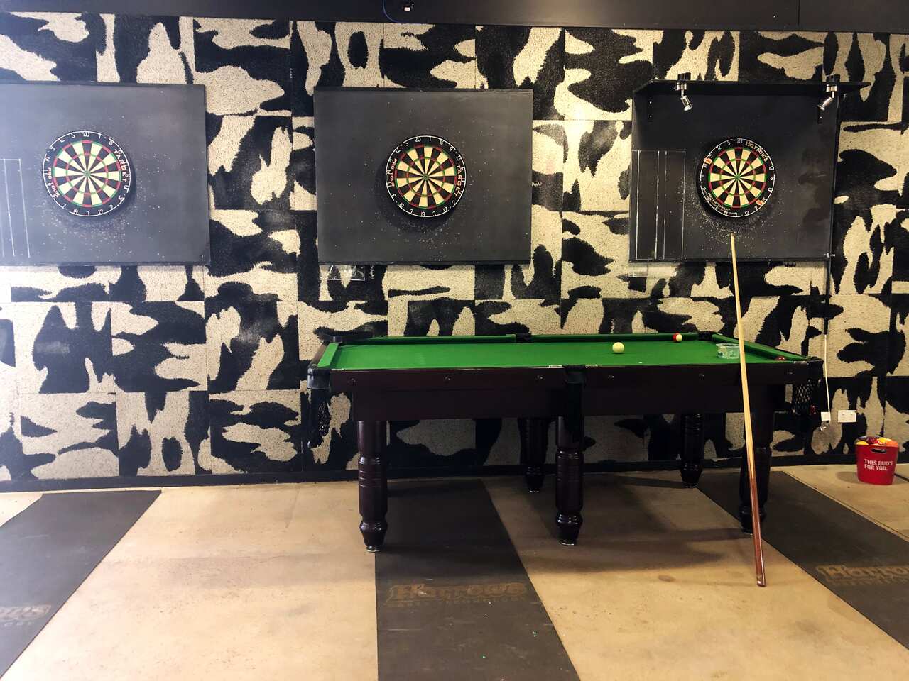 The recreation room.