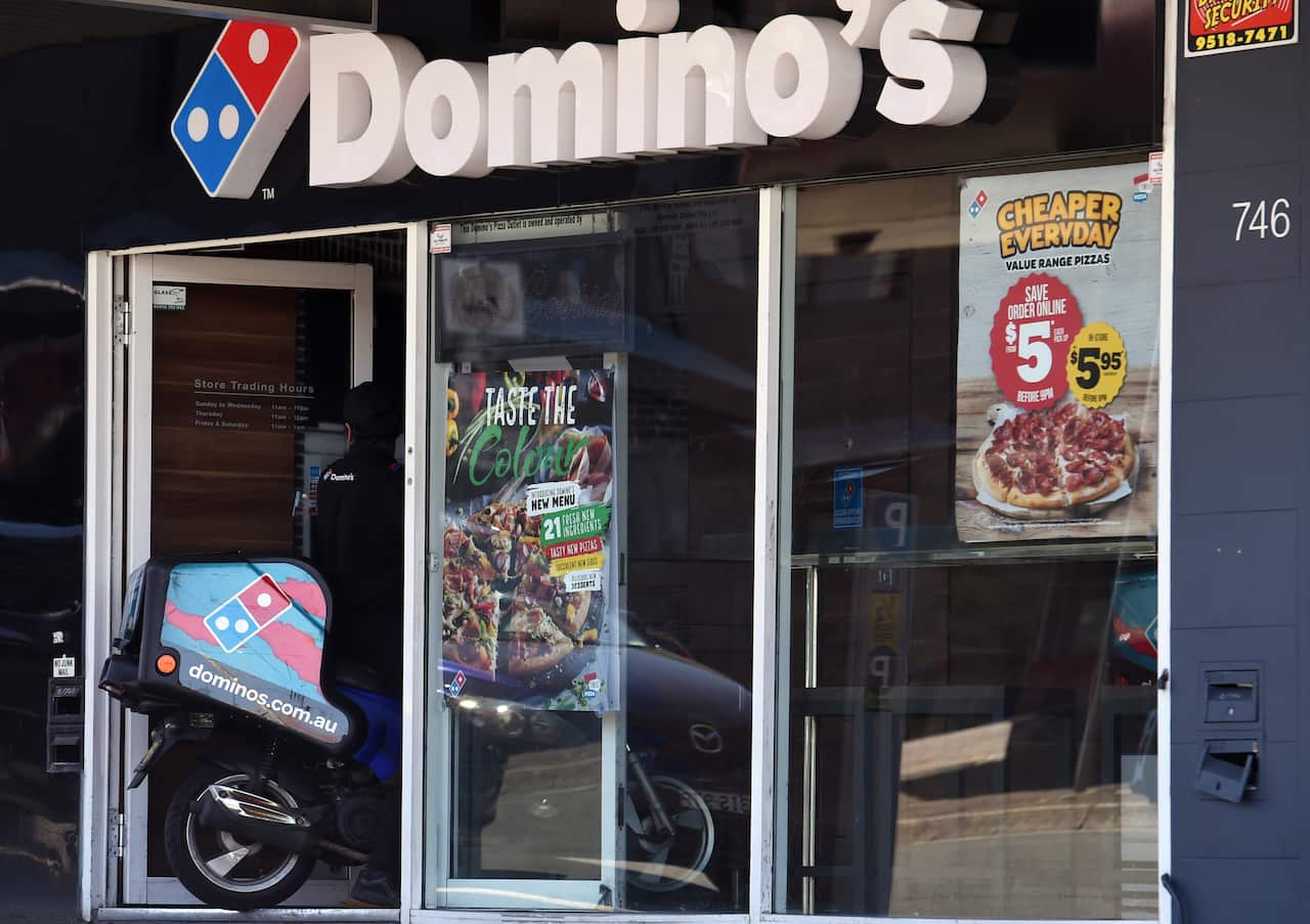 A Domino's Pizza store is seen in Sydney
