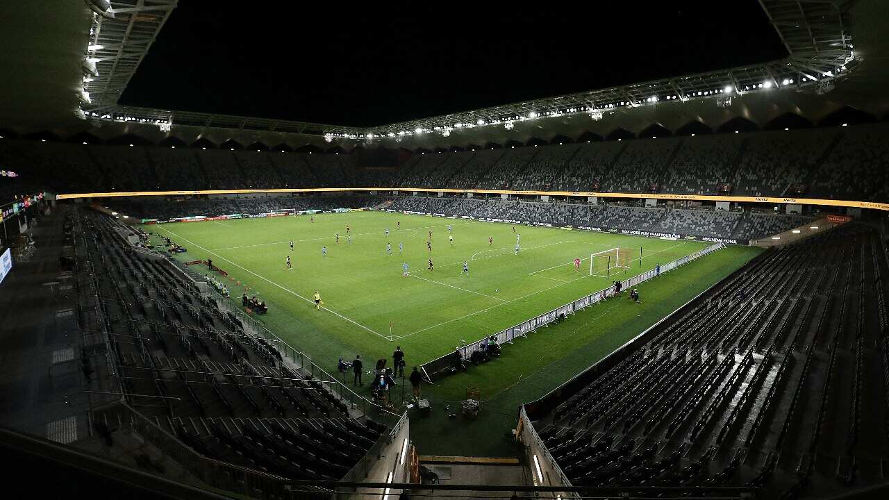 An empty Bankwest Stadium hosted the Sydney Derby on Saturday night