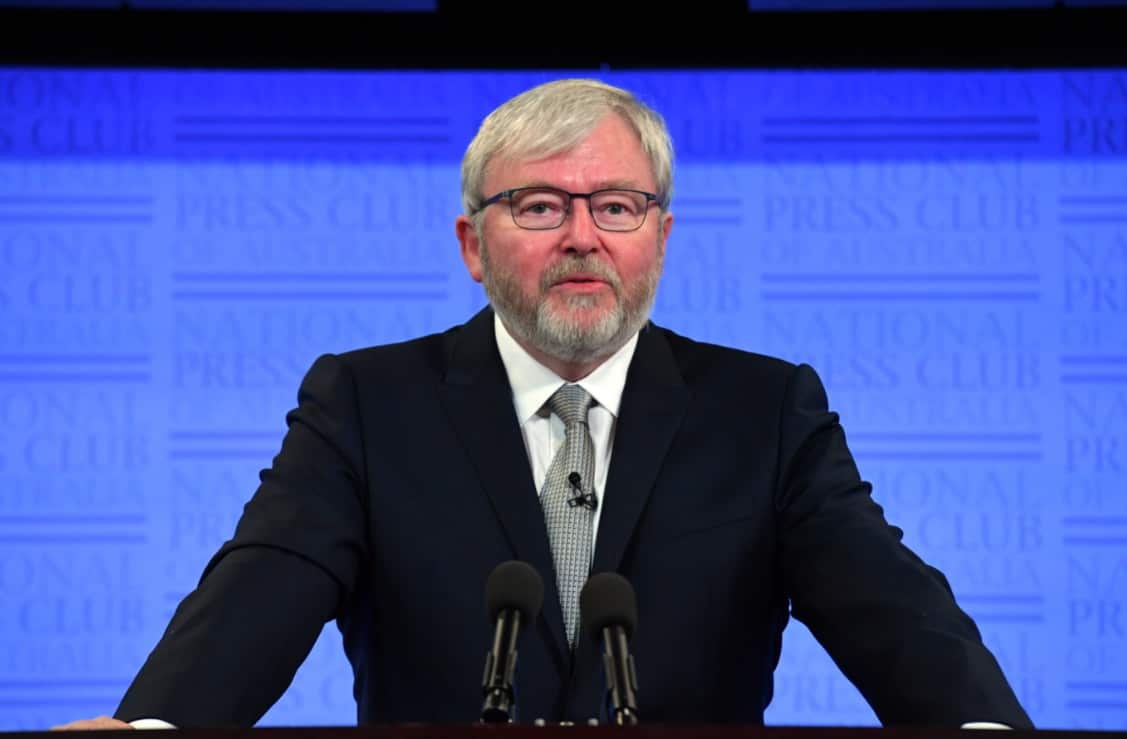 Former Prime Minister Kevin Rudd.