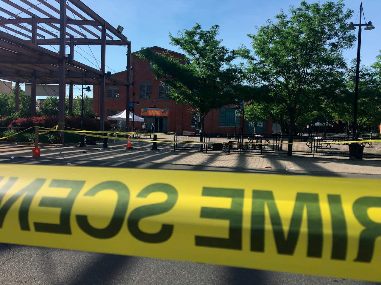 Multiple people were wounded early Sunday, June 17, 2018, when shooting broke out at the Art All Night festival in Trenton, New Jersey.