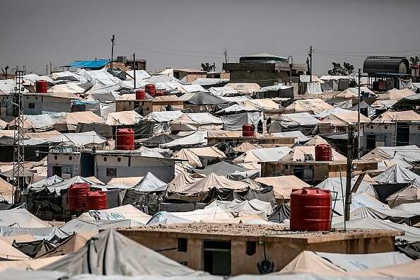 Al-Hol camp for displaced people in northeastern Syria.