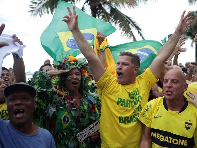 A group of Jair Bolsonaro supporters