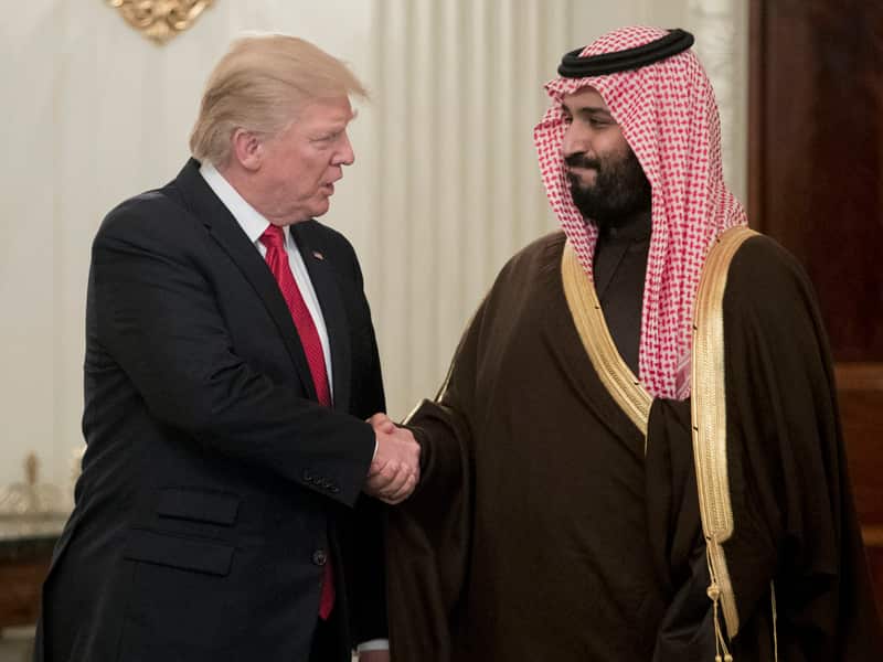 Mohammed bin Salman bin Abdulaziz Al Saud (R)
