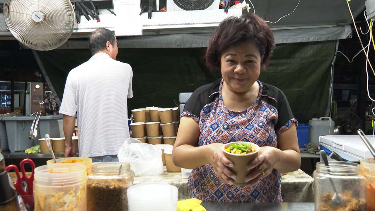 Mary has been serving laksa for over two decades at the Parap Markets.