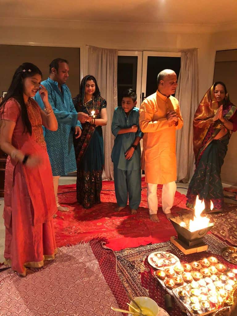 Dr Yadu Singh with his family.