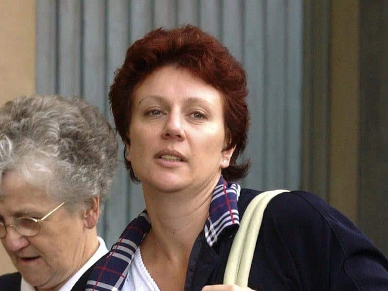 Kathleen Folbigg outside court in 2003 (file image)