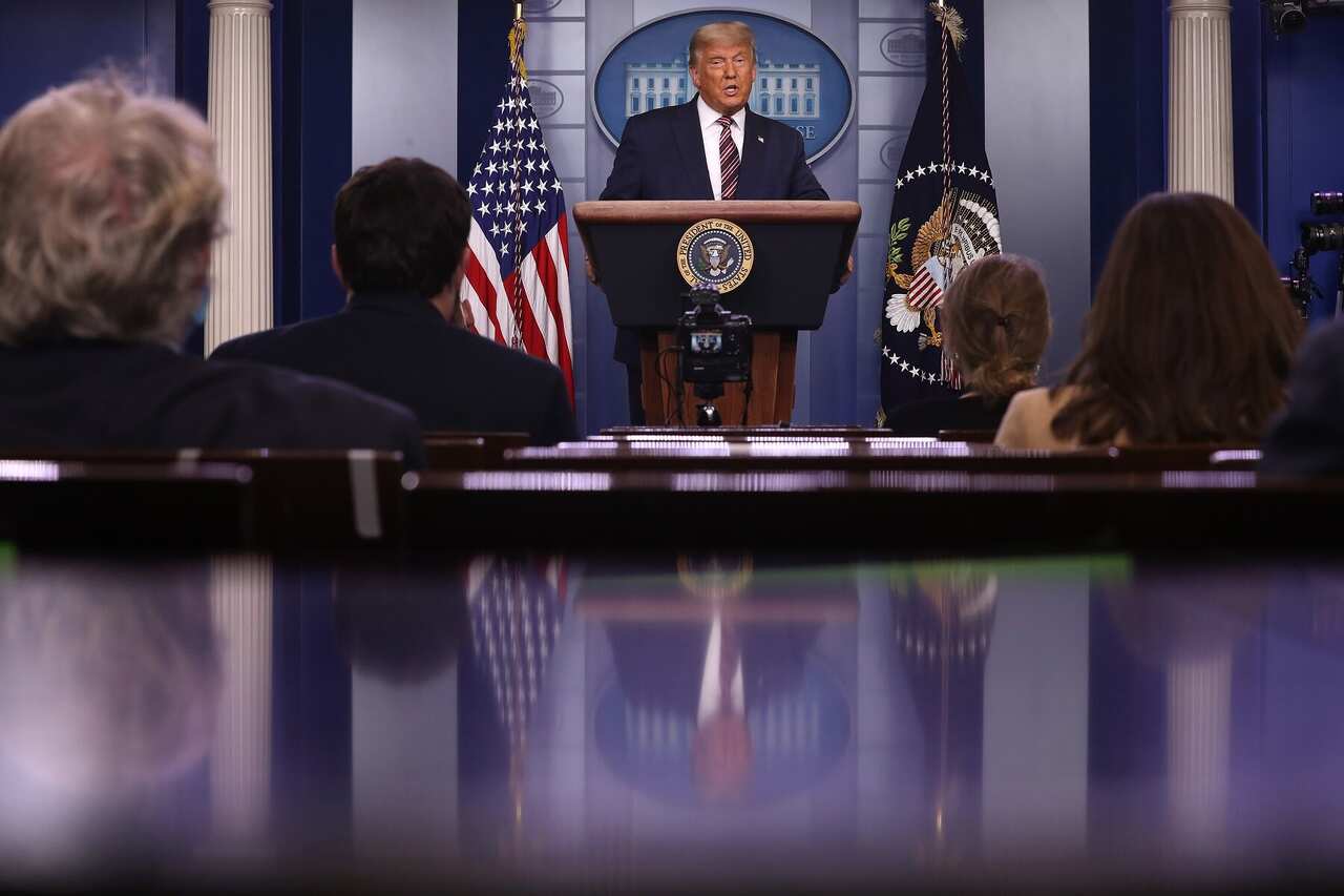 US President Donald Trump at the White House 