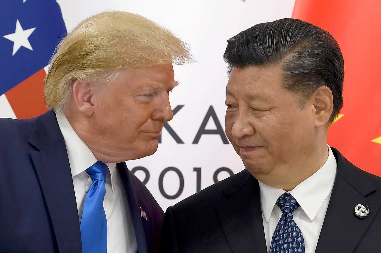 US President Donald Trump meets with Chinese President Xi Jinping.