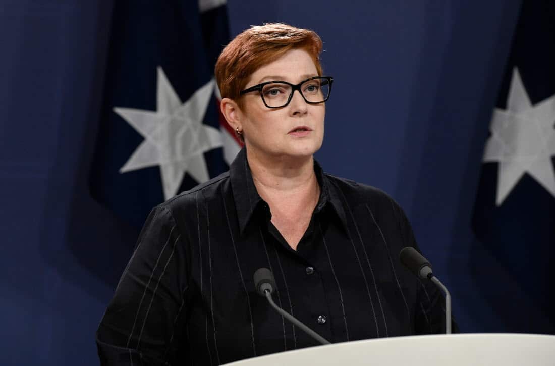 Minister for Foreign Affairs Marise Payne 