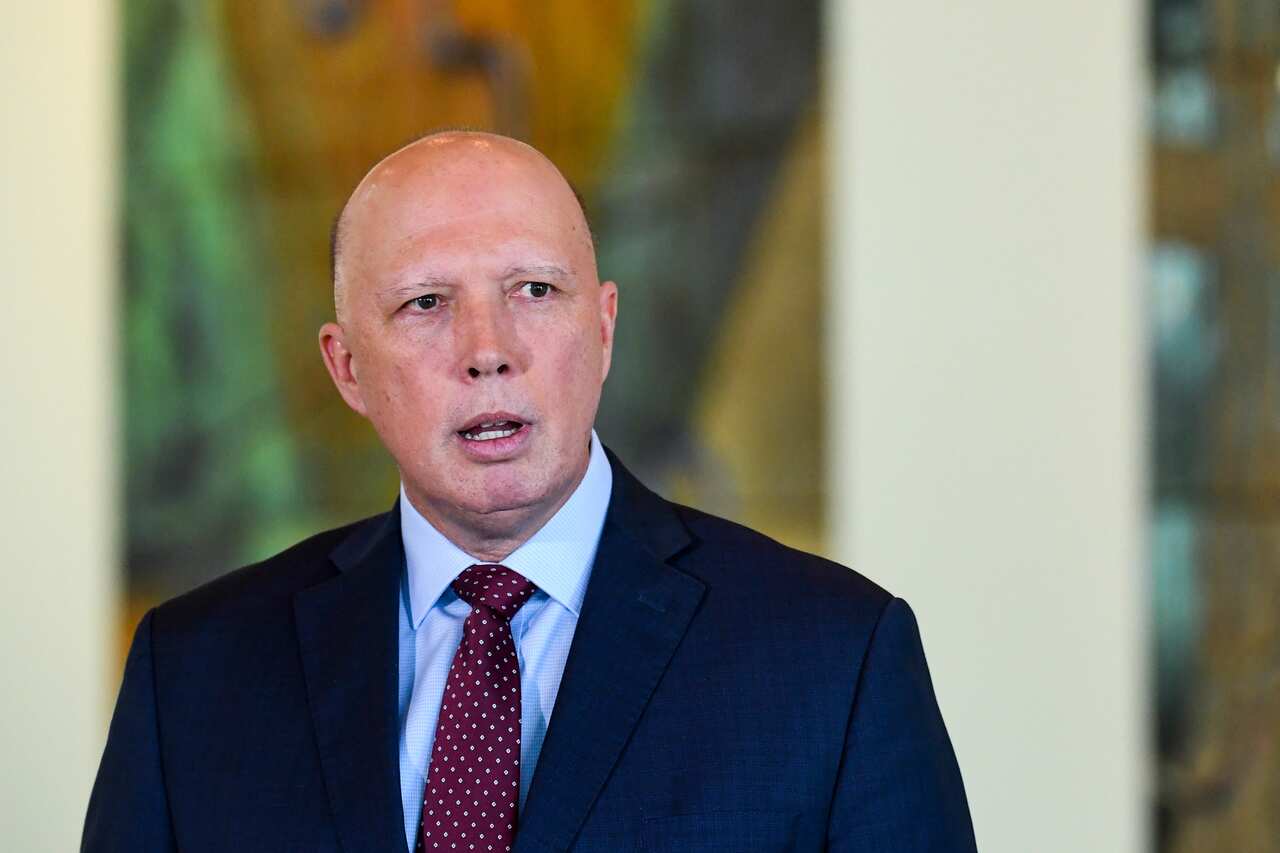 Australian Home Affairs Minister Peter Dutton.