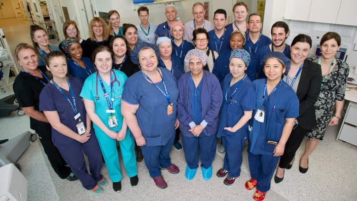 The Melbourne Royal Children's Hospital surgical team who will be involved in the conjoined twin's surgery