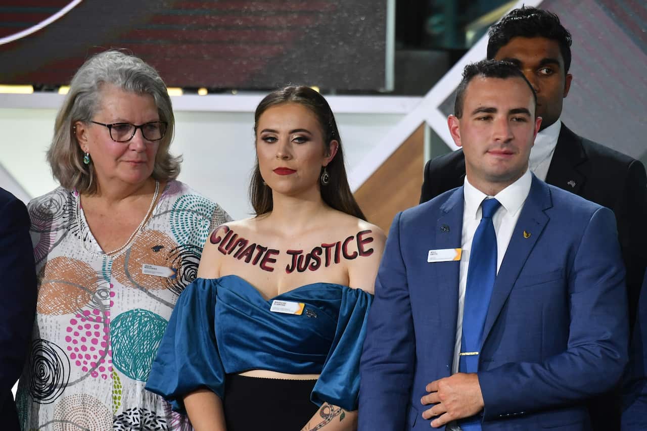 ACT's Young Australian of the Year finalist Madeline Diamond made a bold statement during the ceremony. 