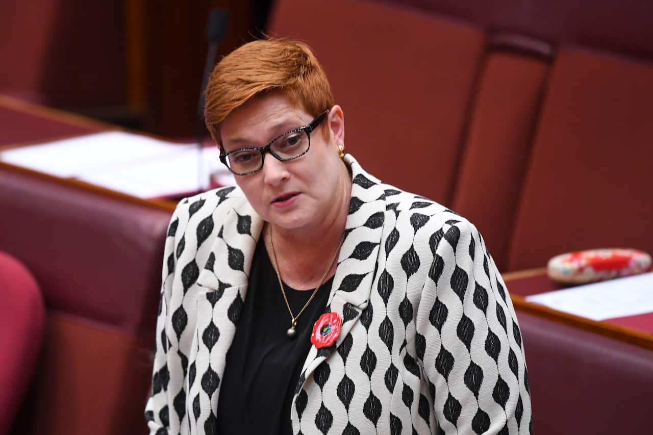 Foreign Minister Marise Payne.