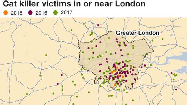SNARL’S map shows how the killer has escalated since 2015.