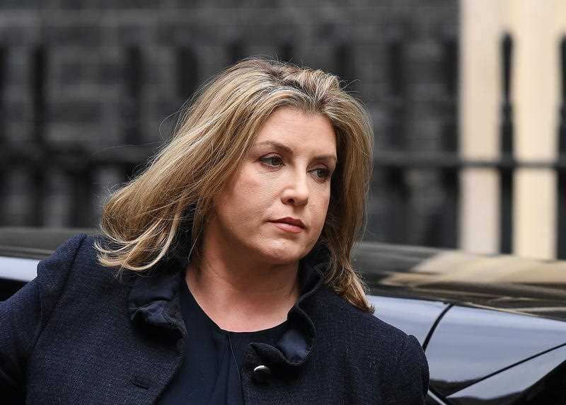 Penny Mordaunt arrives for a Cabinet meeting at Downing Street in London, Britain, 23 April 2019.