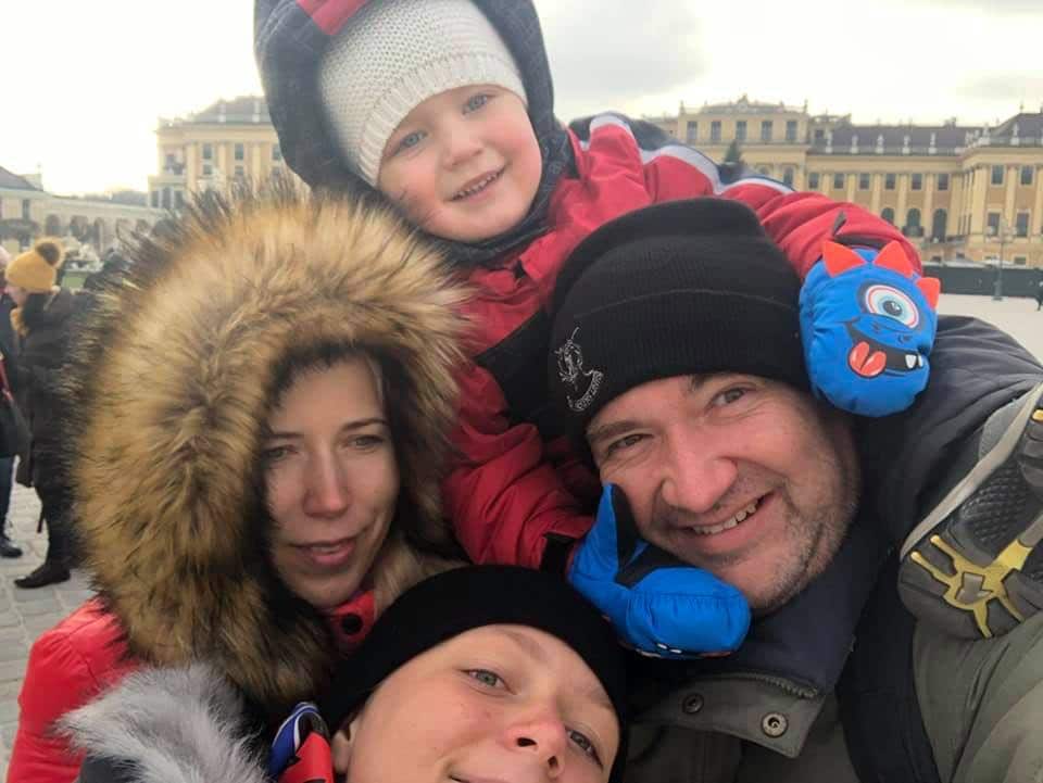 Olga Itsenko-Mahler and her family