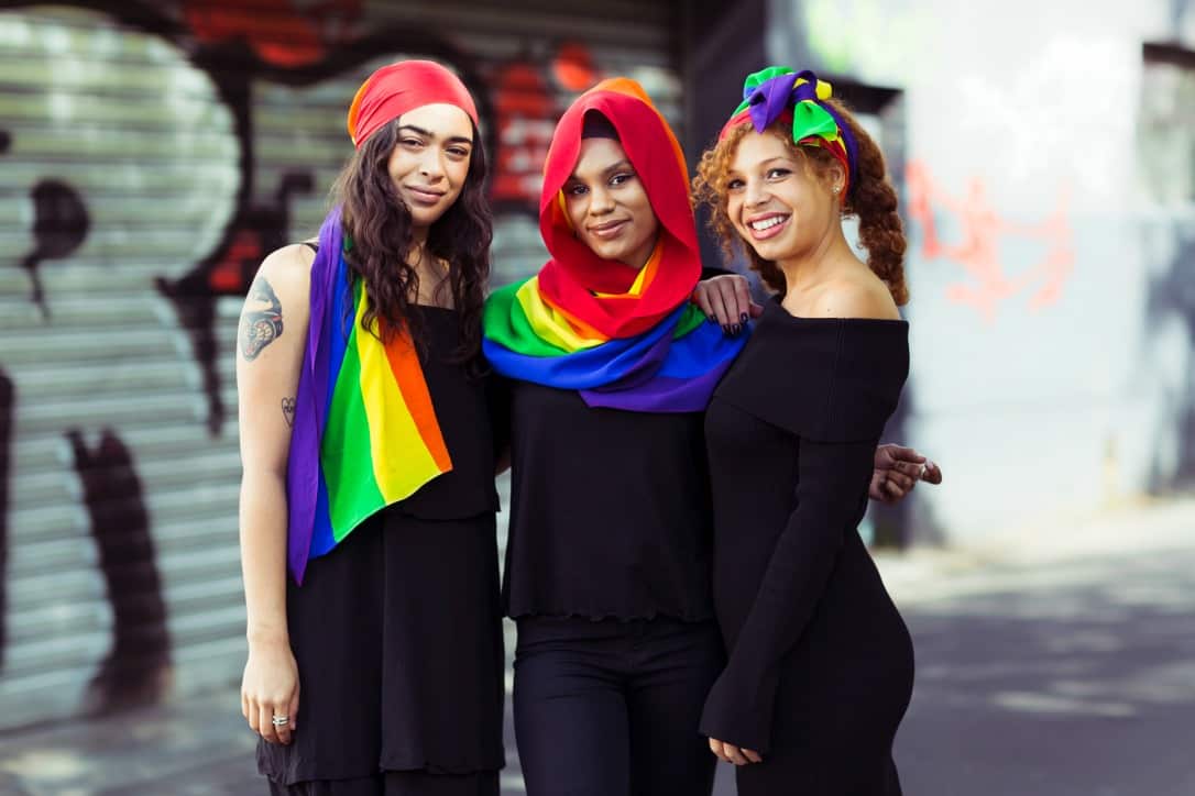 MOGA launches a rainbow-striped Pride scarf in support of marriage equality.