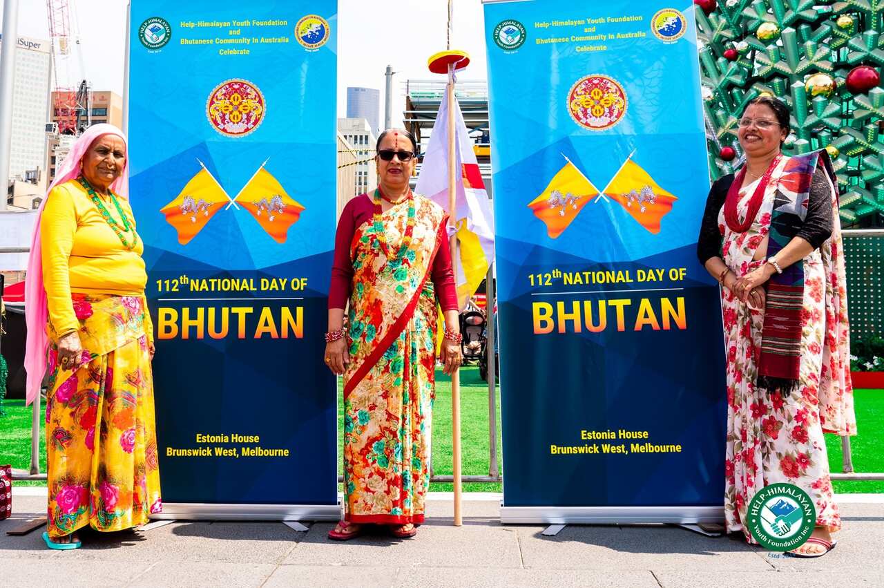 Bhutanese Flag Hoisting FED SQ MELB 2019_nepali speaking community_bhutan's national day_ Bhutanese