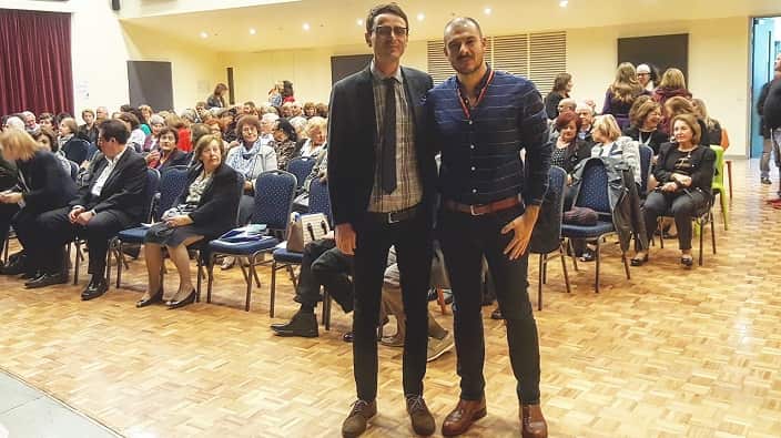 Neuropsychologist Matthew Staios with SBS's Panos Apostolou