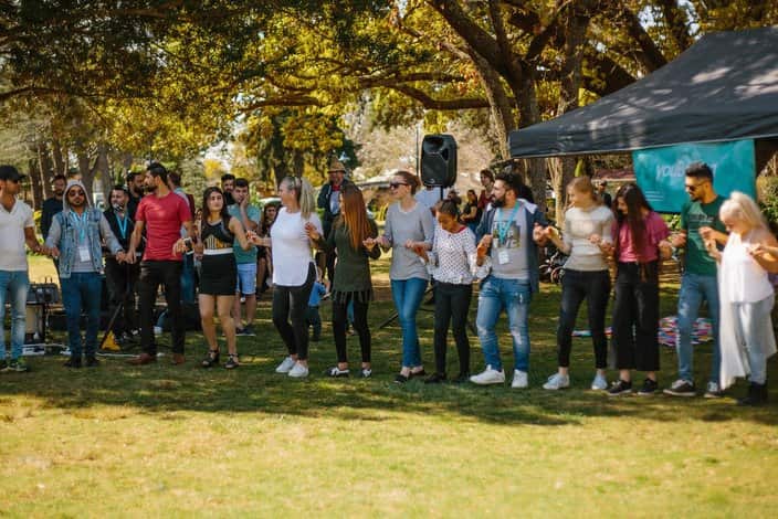 You Belong picnic for refugees