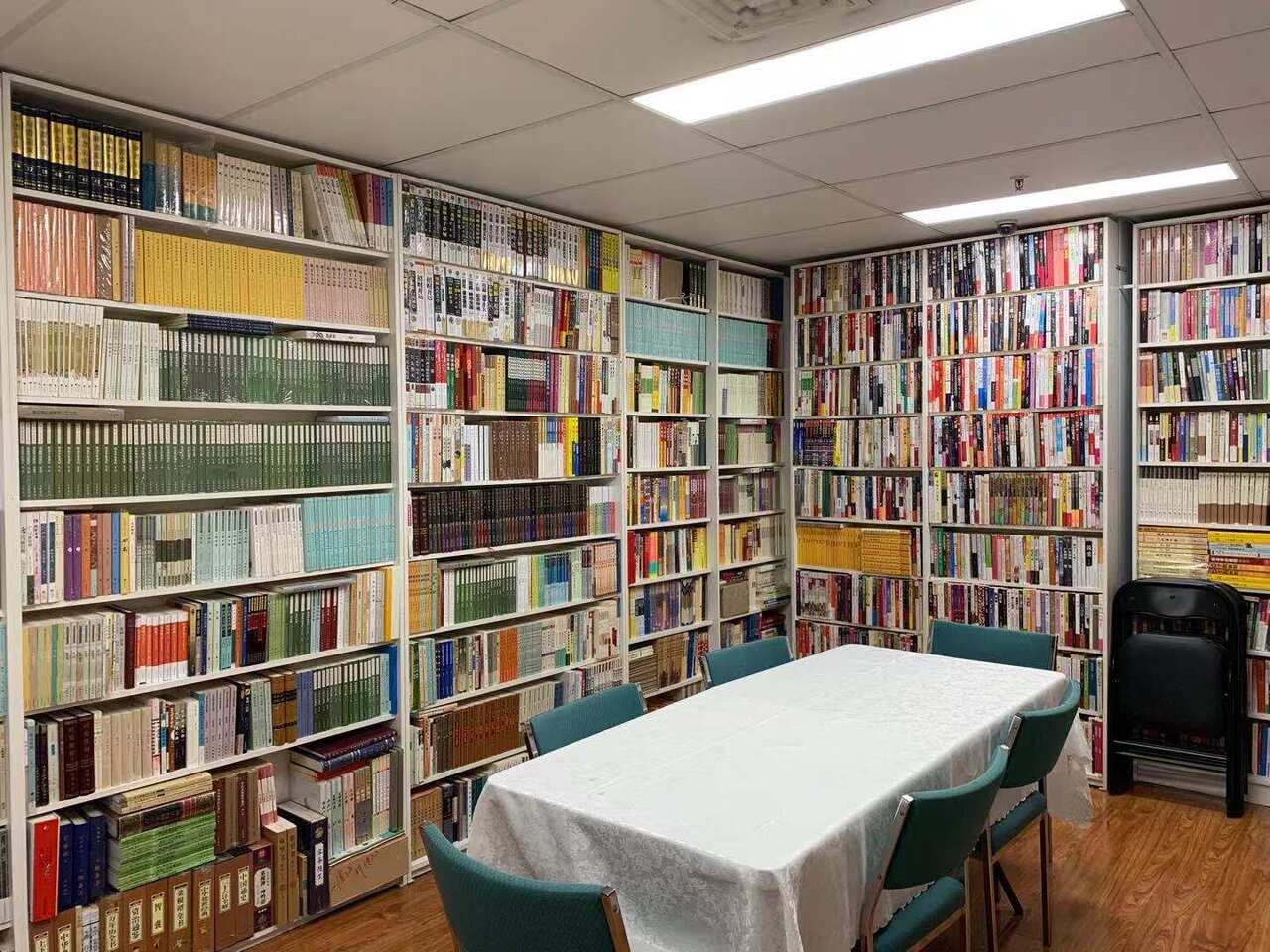 Inside the already closed Australia China Book Shop. 