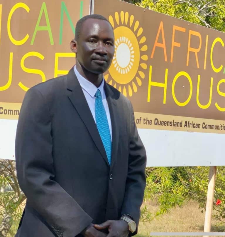 South Sudanese community leader Beny Aterdit Bol 