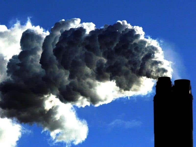 A coal fired power plant