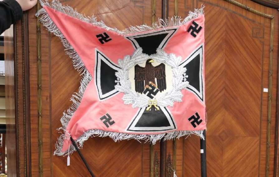 The Nazi banner that is on sale.