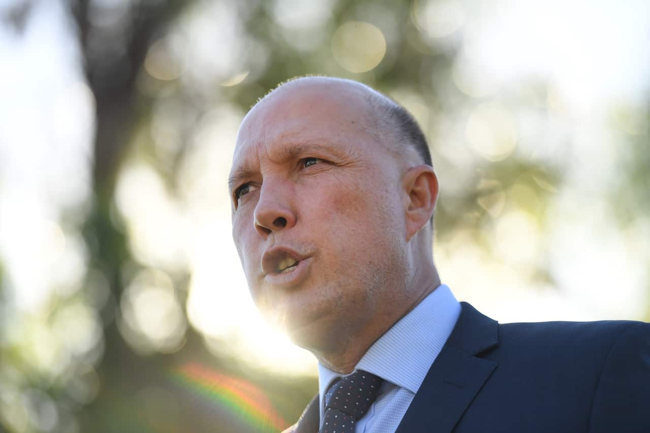 Home Affairs Minister Peter Dutton
