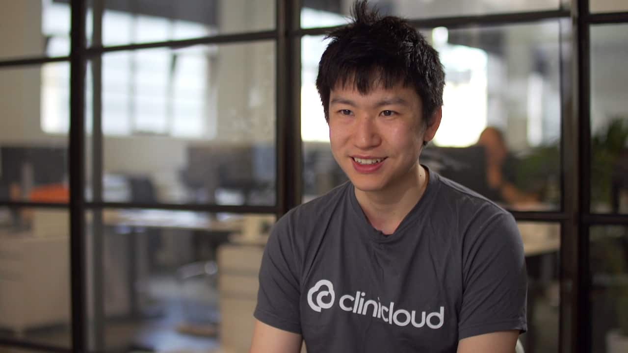 CEO Andrew Lin sees medical care as something that will be easily accessible for everyone across the world - thanks to tech.