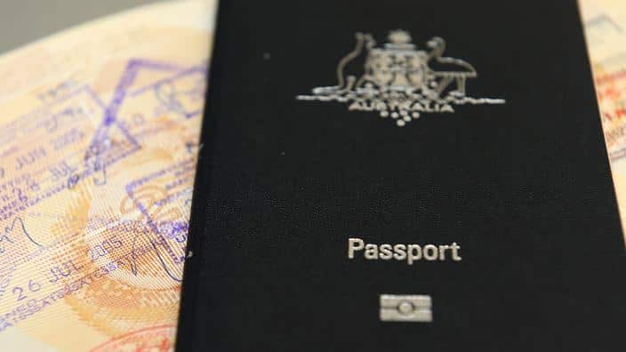 An Australian passport