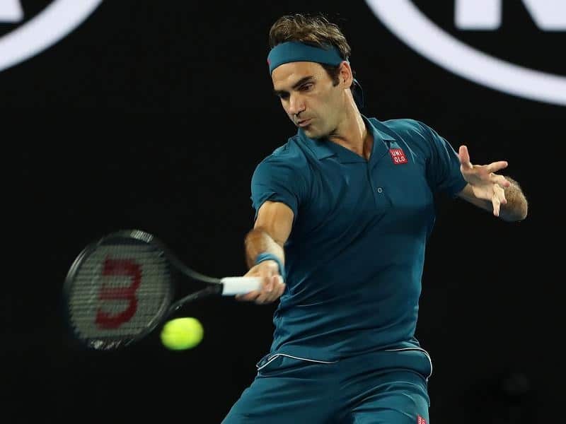 Roger Federer of Switzerland in action