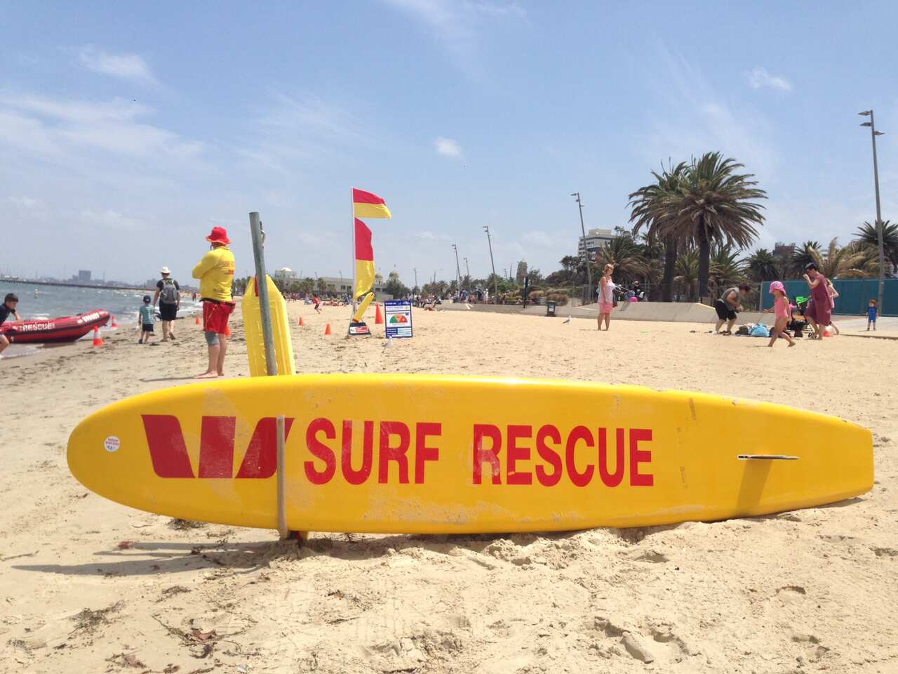 Surf Lifesavers at St Kilda Beach
