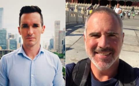 ABC journalist Bill Birtles and Australian Financial Review journalist Michael Smith.