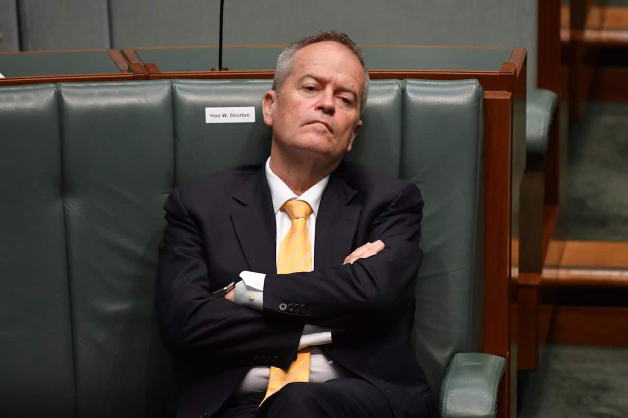 Bill Shorten during Question Time in the House of Representatives at Parliament House in Canberra, Wednesday, March 24, 2021