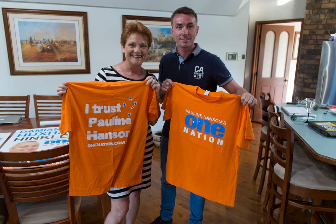 Pauline Hanson and James Ashby