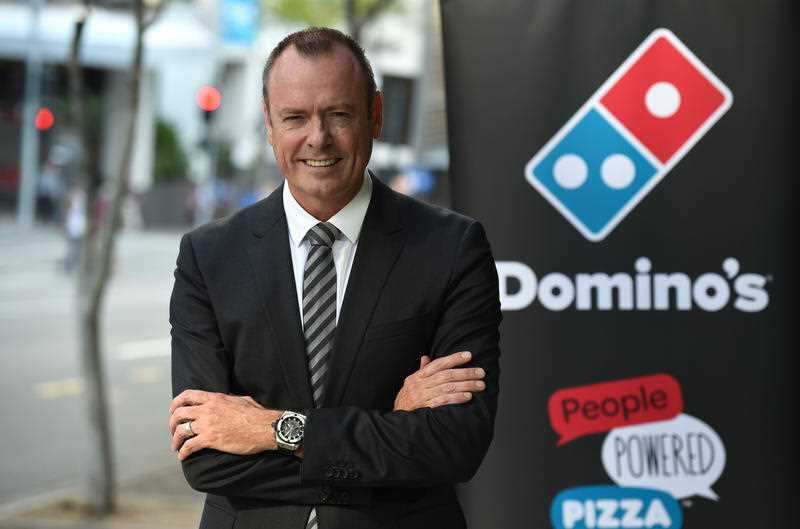 CEO of Domino's Pizza Don Meij in one of the company's Brisbane stores.