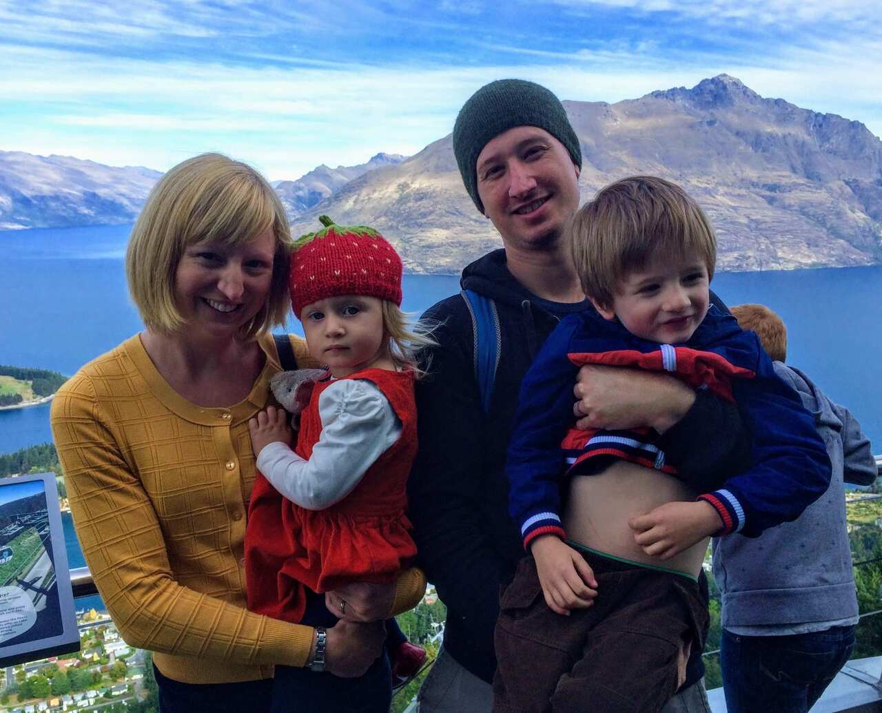 The De Lizio family on holiday in 2015