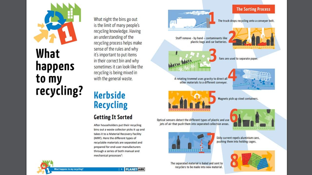 The life cycle of your kerbside recycling.