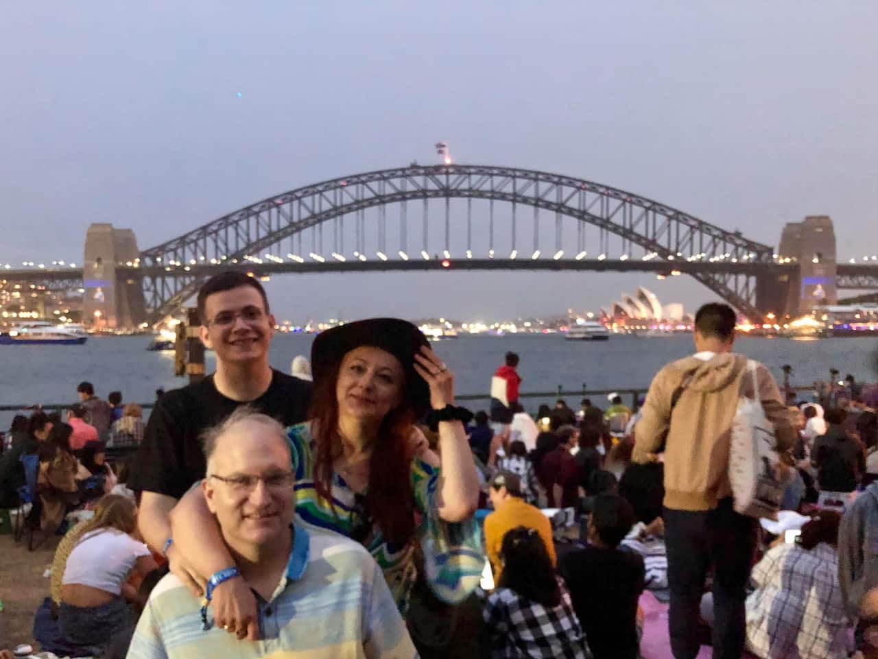 Karolina Ristova - Aasterud with her family in Sydney