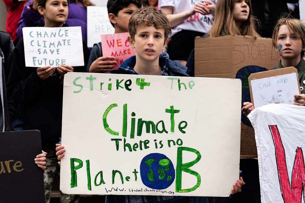 New York City students protests in May.