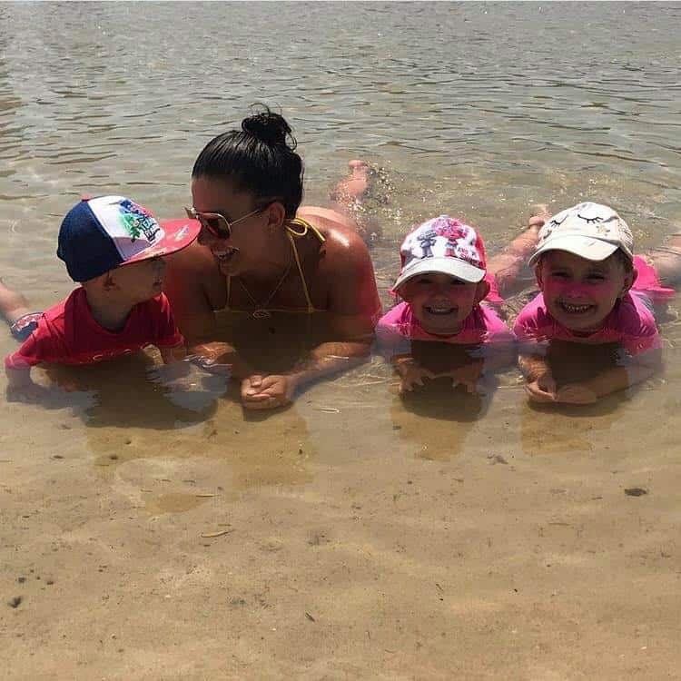 Hannah Baxter and her three children, Aaliyah, 6, Laianah, 4, and Trey, 3.