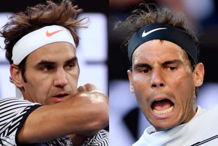Roger Federer and Rafael Nadal