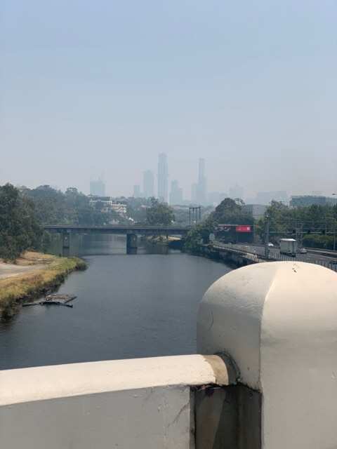 Melbourne CBD view from South Yarra (03.01.2020).