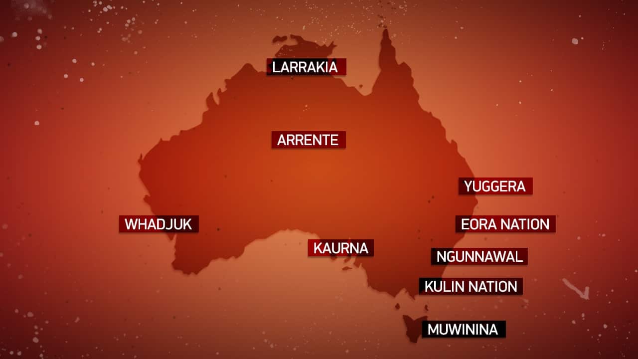 Capital cities and their corresponding First Nations lands.