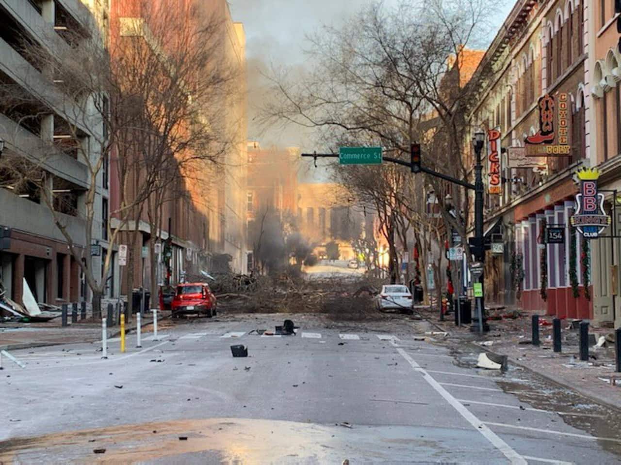 According to reports authorities were alerted to a suspicious vehicle which soon exploded injuring three people and damaging buildings and vehicles nearby.