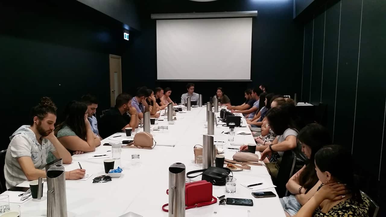 Cypriots of Oceania gather at the Hellenic Club of Canberra. 