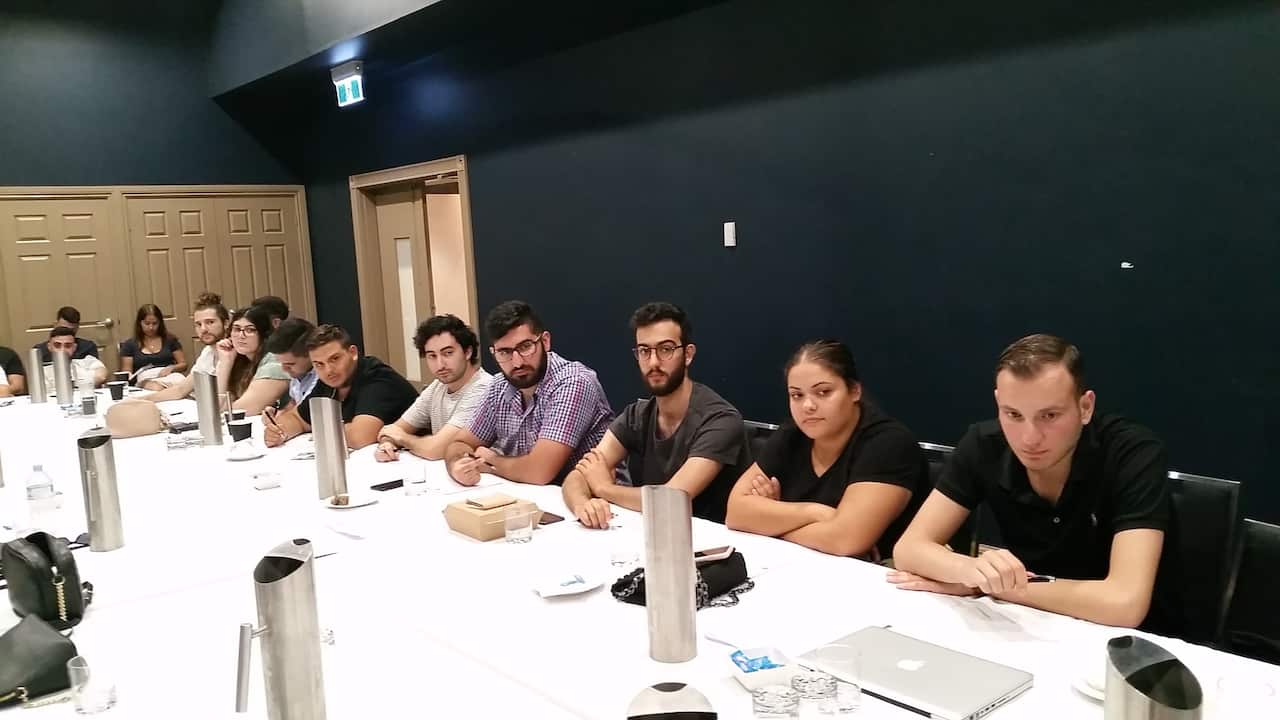 Cypriots of Oceania gather at the Hellenic Club of Canberra. 